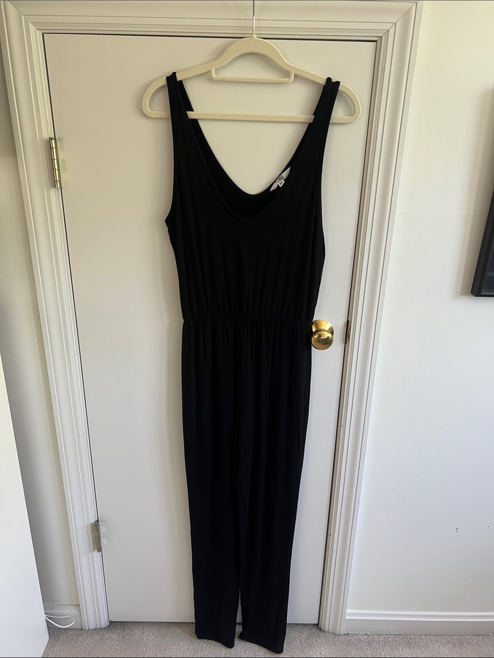 Classic and Comfy Black Sleeveless Jumpsuit by BB Dakota
